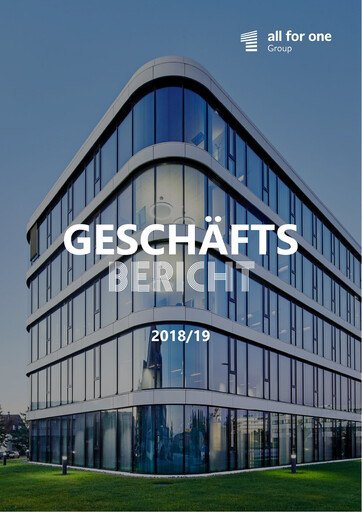 Vorschaubild All for One Group Jahresbericht 2018-2019