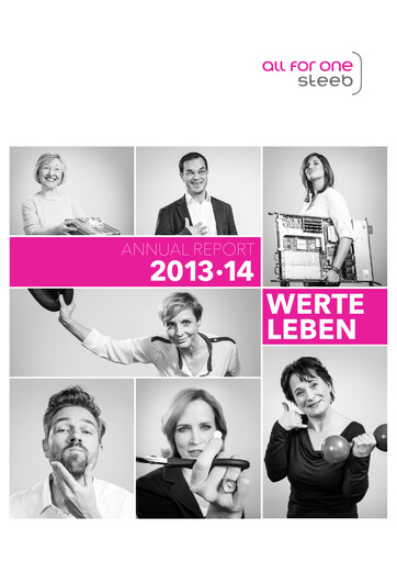 Thumbnail All for One Group Annual Report 2013-2014