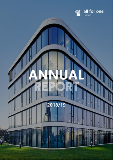 Thumbnail All for One Group Annual Report 2018-2019