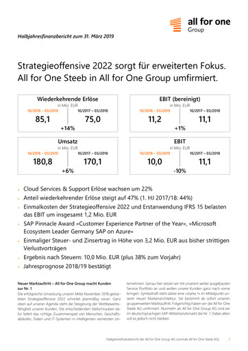 Vorschaubild All for One Group Halbjahresbericht 2019-h1