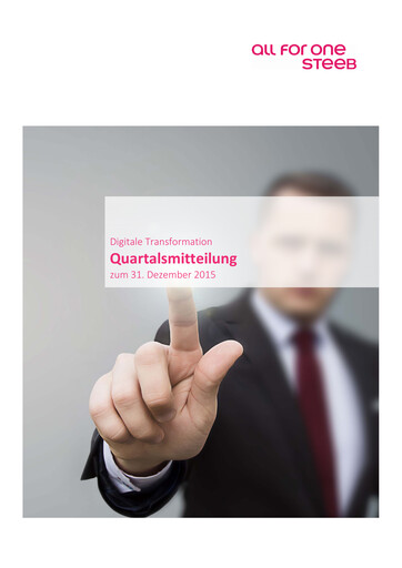 Thumbnail All for One Group Quarterly Report 2015-q1