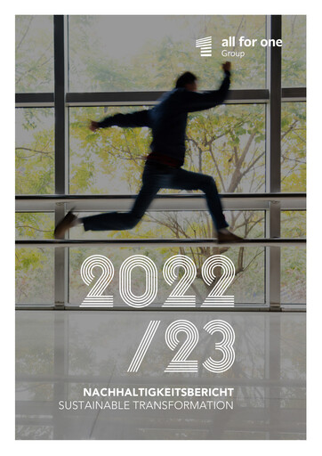 Thumbnail All for One Group Sustainability Report 2022-2023