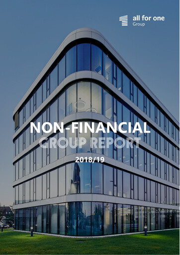 Thumbnail All for One Group Sustainability Report 2018-2019