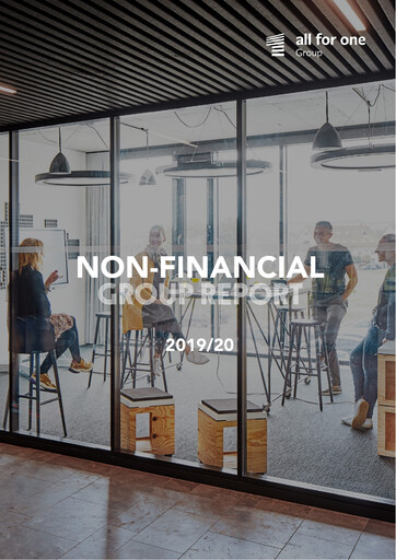 Thumbnail All for One Group Sustainability Report 2019-2020