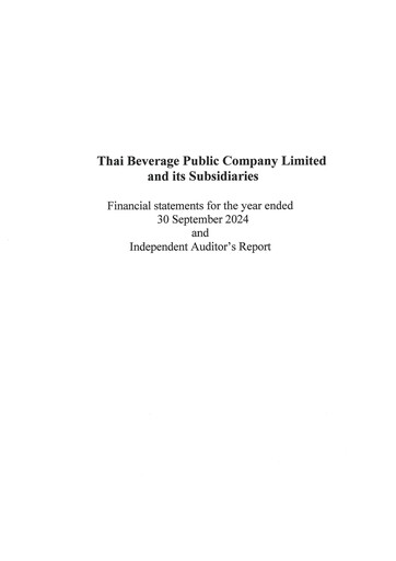 Thumbnail Thai Beverage
 Financial Statement fy2024
