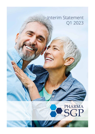 Miniature PharmaSGP Rapport trimestriel 2023-q1