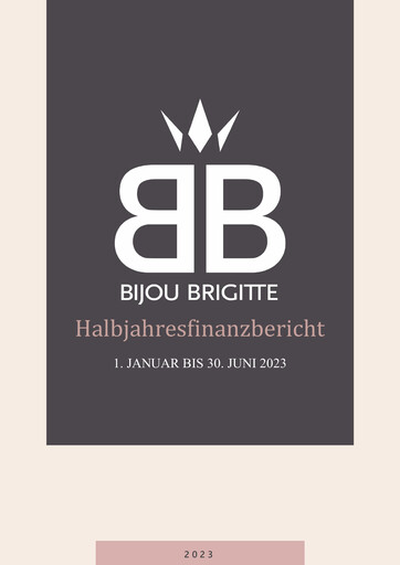 Thumbnail Bijou Brigitte Half-year Report 2023-h1