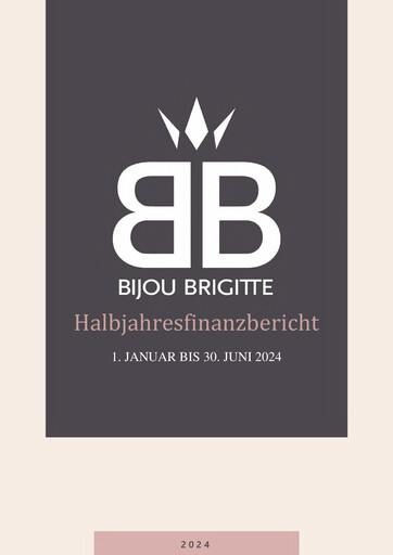 Thumbnail Bijou Brigitte Half-year Report 2024-h1