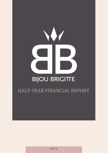Thumbnail Bijou Brigitte Half-year Report 2022-h1