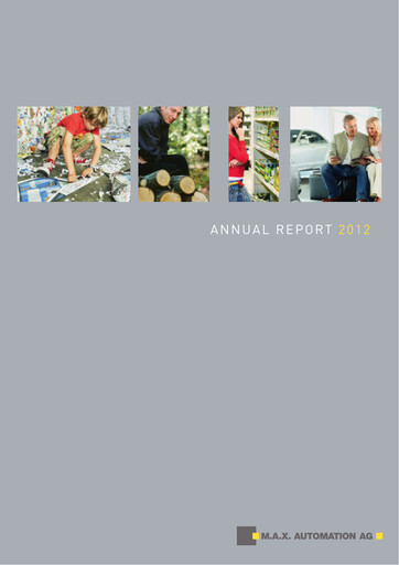 Thumbnail MAX Automation Annual Report 2012