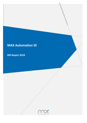 Thumbnail MAX Automation Half-year Report 2018-h1