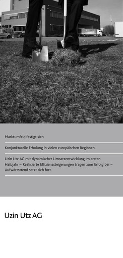 Miniature Uzin Utz Rapport semestriel 2010-h1