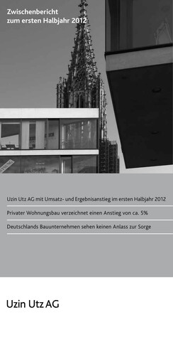 Miniature Uzin Utz Rapport semestriel 2012-h1