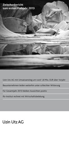 Miniature Uzin Utz Rapport semestriel 2013-h1