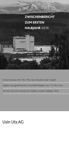 Miniature Uzin Utz Rapport semestriel 2016-h1