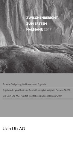 Miniature Uzin Utz Rapport semestriel 2017-h1