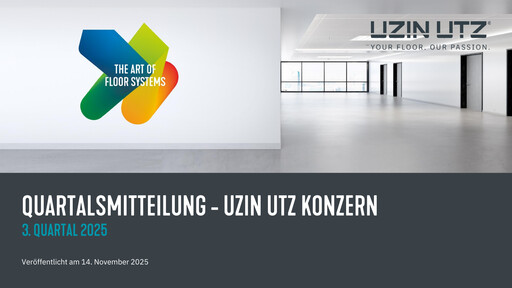 Thumbnail Uzin Utz Quarterly Report 2025-q3