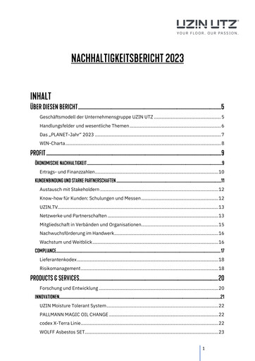 Thumbnail Uzin Utz Sustainability Report 2023