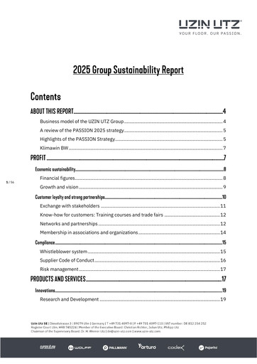 Thumbnail Uzin Utz Sustainability Report 2025