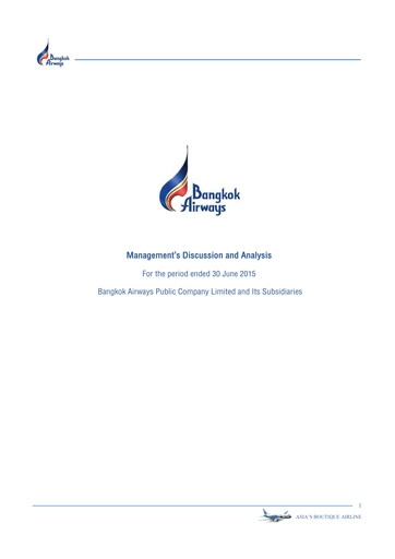 Thumbnail Bangkok Airways
 Quarterly Report 2015-q2