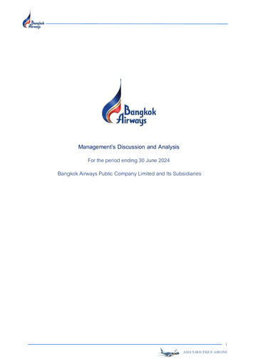 Thumbnail Bangkok Airways
 Quarterly Report 2024-q2