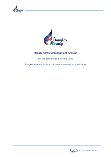 Thumbnail Bangkok Airways
 Quarterly Report 2025-q2