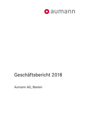 Thumbnail Aumann AG Annual Report 2018