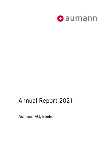 Thumbnail Aumann AG Annual Report 2021