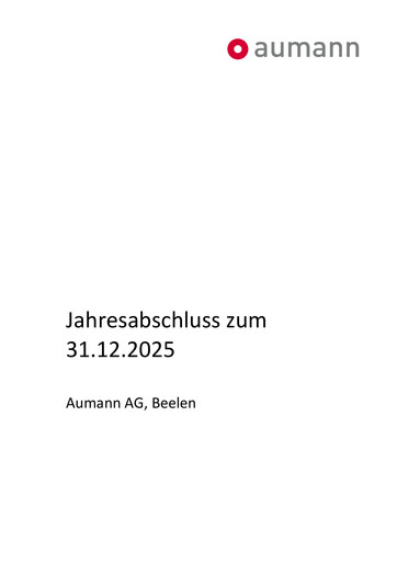 Thumbnail Aumann AG Financial Statement 2025