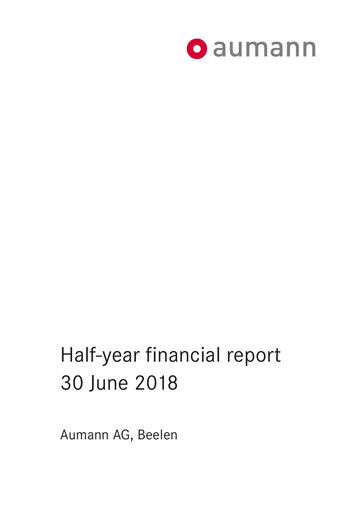 Thumbnail Aumann AG Half-year Report 2018-h1