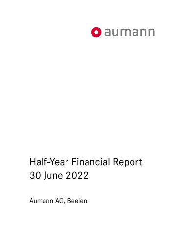 Thumbnail Aumann AG Half-year Report 2022-h1