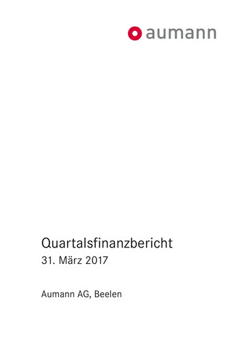 Thumbnail Aumann AG Quarterly Report 2017-q1