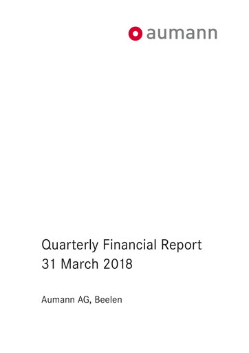 Thumbnail Aumann AG Quarterly Report 2018-q1