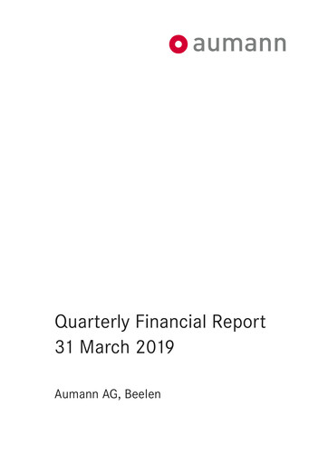 Thumbnail Aumann AG Quarterly Report 2019-q1