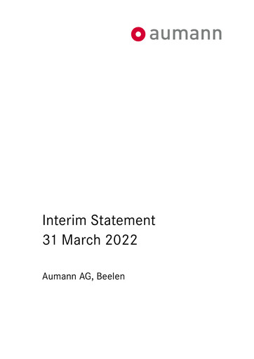 Thumbnail Aumann AG Quarterly Report 2022-q1