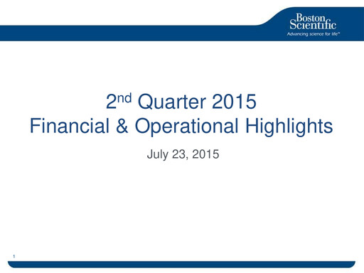 Thumbnail Boston Scientific Quarterly Report 2015-q2