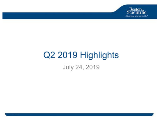 Thumbnail Boston Scientific Quarterly Report 2019-q2