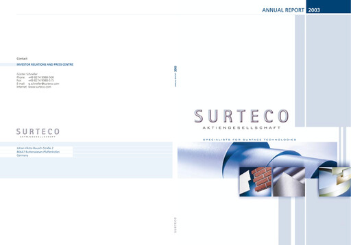 Thumbnail Surteco Group Annual Report 2003