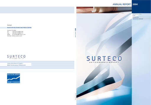 Thumbnail Surteco Group Annual Report 2004