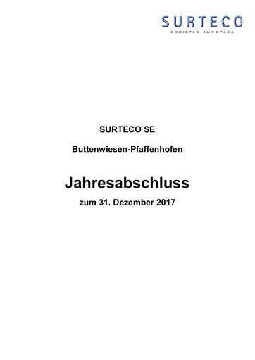 Thumbnail Surteco Group Financial Statement 2017