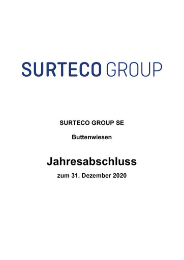 Thumbnail Surteco Group Financial Statement 2020