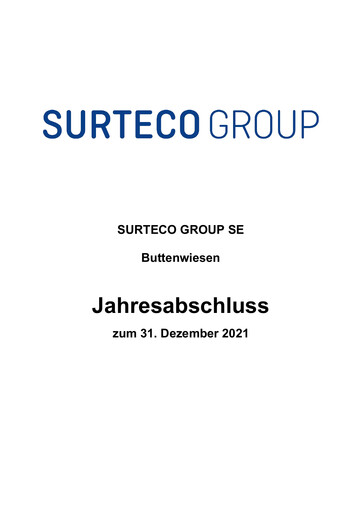 Thumbnail Surteco Group Financial Statement 2021