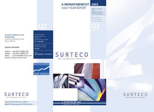 Thumbnail Surteco Group Half-year Report 2003-h1