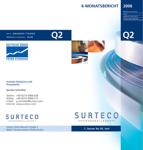 Thumbnail Surteco Group Half-year Report 2006-h1
