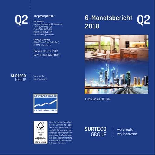 Thumbnail Surteco Group Half-year Report 2018-h1
