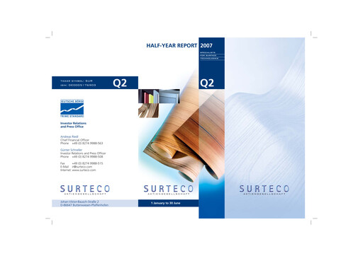 Thumbnail Surteco Group Half-year Report 2007-h1