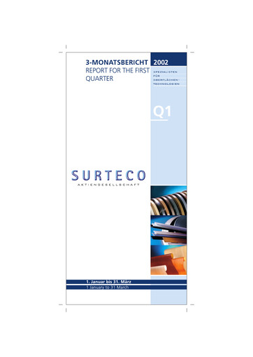Thumbnail Surteco Group Quarterly Report 2002-q1