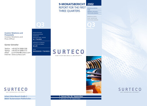 Thumbnail Surteco Group Quarterly Report 2002-q3
