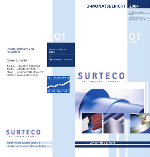 Thumbnail Surteco Group Quarterly Report 2004-q1