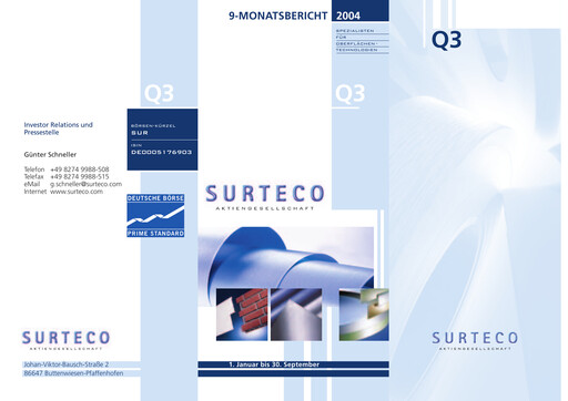 Thumbnail Surteco Group Quarterly Report 2004-q3